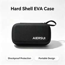 Hard EVA Travel Electronics Organizer Bag, Portable Power Bank Charger Cable Storage Pouch, Shockproof Waterproof Small Accessories Carrying Bag, Can Store Charger, Earphones, Lipstick, Cosmetics, Travel Essentials - Black - View 6