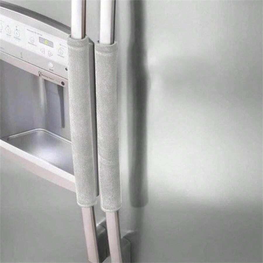 2件組廚房電器手套 防塵冰箱門把手套套 手作裝飾保護套 適用於冰箱、烤箱、洗碗機