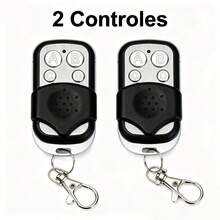 Controle Remoto Universal para Portão Elétrico Eletrônico Garagem com Chaveiro 433mhz 4 Botões - 2 controles - Visão 9
