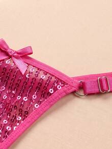 5pcs Sexy Girl Panties Minimalist Sexy Bow Thin Strap Multicolor Comfortable Women's Thong Adjustable T-Back - Multicolor - View 8