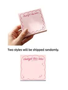 4/1pc Funny "ChatGPT Processing Later" Sticky Notes, Self-Adhesive AI Theme Memo Pad, Message Notes, Creative Gag Gift, Suitable For ChatGPT Enthusiasts, Tech Office Daily Planning, ChatGPT Label System, Humorous Stationery, Desk Decor, Back To School Supplies - one-size - View 9