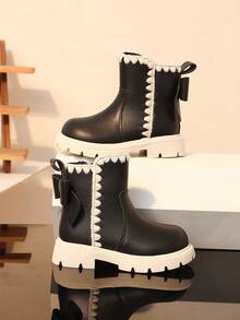 Children's Boots New Style Single Lining Anti-Slip Casual Boots - Black - View 6