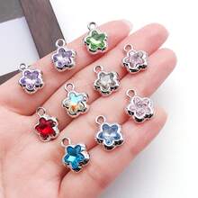5/10pcs Five Pointed Star Rhinestone Charms Faceted Crystal Star Pendant Charms For DIY Bracelet Necklace Earring Jewelry Making Findings - Multicolor - View 2