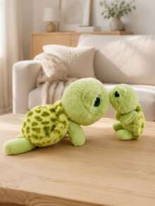 Peluche tortuga marina verde 23cm suave esponjoso, decoración sofá dormitorio regalo navidad cumpleaños - Multicolor - Ver 1