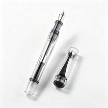 Vintage Clear Demo Fountain Pen Jinhao 100 Visible Ink Window Metal Nib Stationery Gift For Student Business Men - 100 - View 10