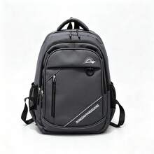 1件牛津布中性學生後背包,大容量雙肩包,適合返校季,輕量時尚,適用於校園、旅行、城市通勤 - 肩膀包 - 查看 13