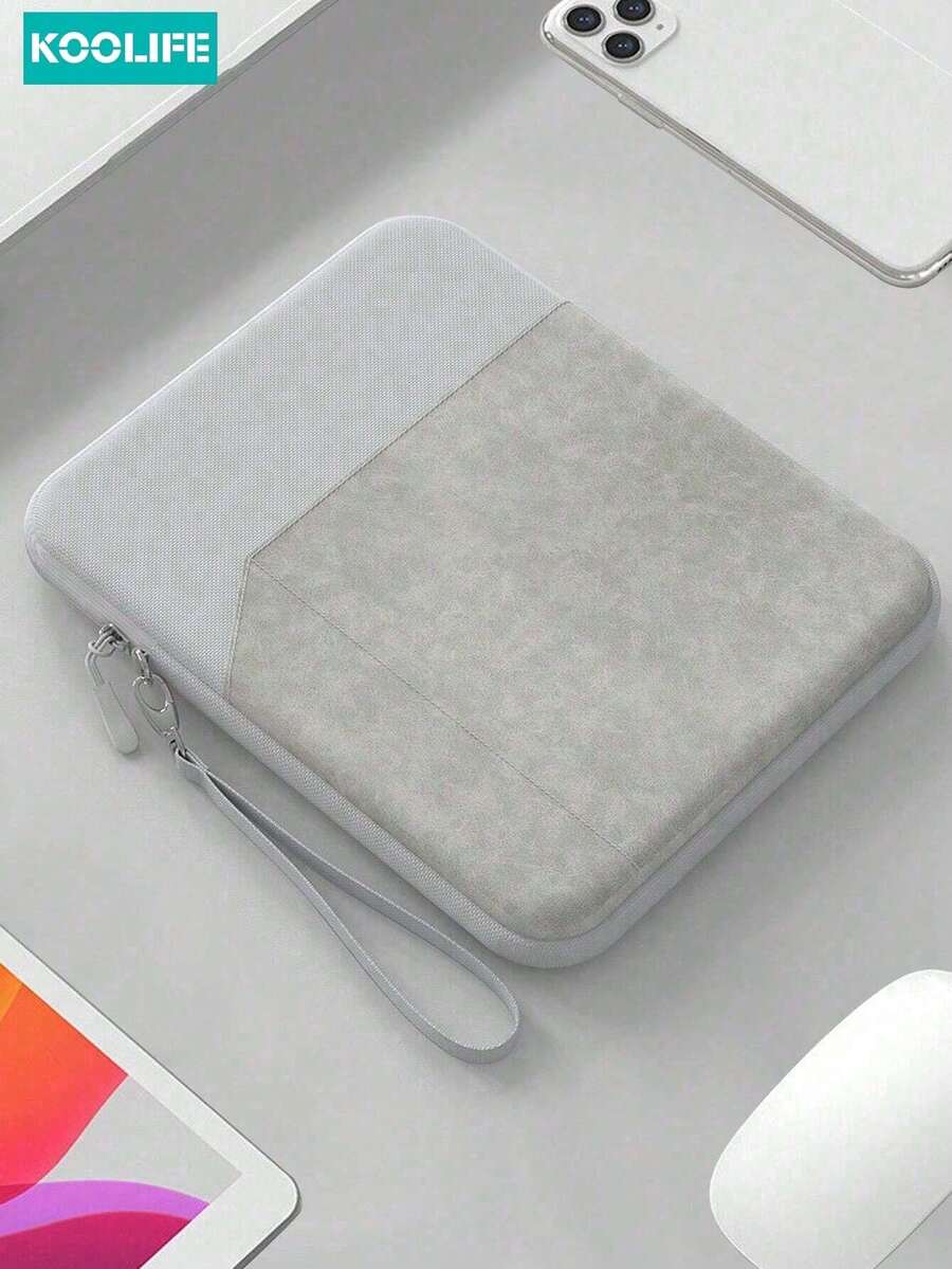 Koolife 1 buah Sarung Pelindung Tablet 8-13 Inci, Tas Tangan Portabel, Tas Penyimpanan Produk Elektronik, Casing Pelindung Anti Guncangan, Cocok Untuk iPad, Galaxy, dan Lainnya
