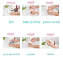 1 Sheet Butterfly Tattoo Sticker Waterproof And Durable Temporary Tattoo - Brown - View 4