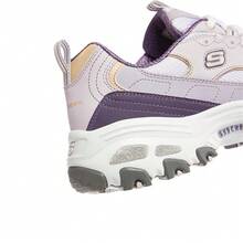Skechers D'Lites Retro Chunky Dad Shoes Thick Sole Platform Sneakers - Mauve Purple - View 6