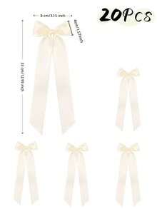 5/10/15/20 Packs Bow Decorative Ribbons, For Birthday Party, Holiday Candle Gift Box, Cake And Valentine's Day Decorations - View 2