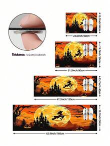 1/2pcs Halloween Witch Pattern, Vintage Diatomaceous Earth Mat, Super Absorbent, Non-Slip, Perfect For Bathroom, Kitchen And Dining Room, Quick Dry, Machine Washable, Ideal Gift For Home Decor And Bathroom Mat - Multicolor - View 6