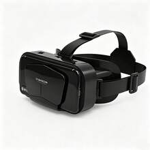 1件 3D VR 虛擬實境眼鏡，具備藍光保護，兼容 Android 與 iOS 手機，適用 4.7-6 英寸螢幕，3D 遊戲與電影配件，僅含鏡片（不含控制器或電池） - 黑色 - 查看 13