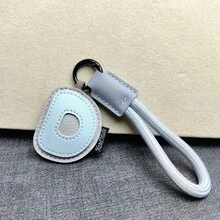 1pc PU Leather 3D 26 Letters A-Z Keychain Pendant, Fashionable Bag Charm For Women, Suitable As Valentine's Day Gift Or Decoration - Multicolor - View 26