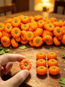 50/2 Packs, Pumpkin Shaped Erasers, Suitable For Halloween Baby Shower Party Favors, Baby Shower Return Gifts, Baby Shower Decorations, Baby Shower Supplies, Halloween Decorations, Fun Mini Erasers - Multicolor - View 7