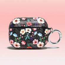 Ditsy Floral Leather Protective Case For AirPodsPro3 Hard PC Shell, With Metal Ring PU Cover Compatible With AirPodsPro2/4 Models - Multicolor - View 15