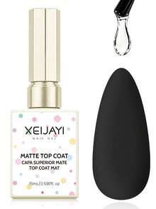1 buah 15ml Kutek Gel Lapisan Atas Matte Transparan Tahan Lama, Hasil Akhir Mengkilap Tinggi yang Ditingkatkan dengan LED UV - Lapisan segel matte - View 5