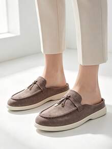 Men's Casual Shoes Suede Loafers Classic British Style Lightweight Soft Flat Shoes - Brown - View 9
