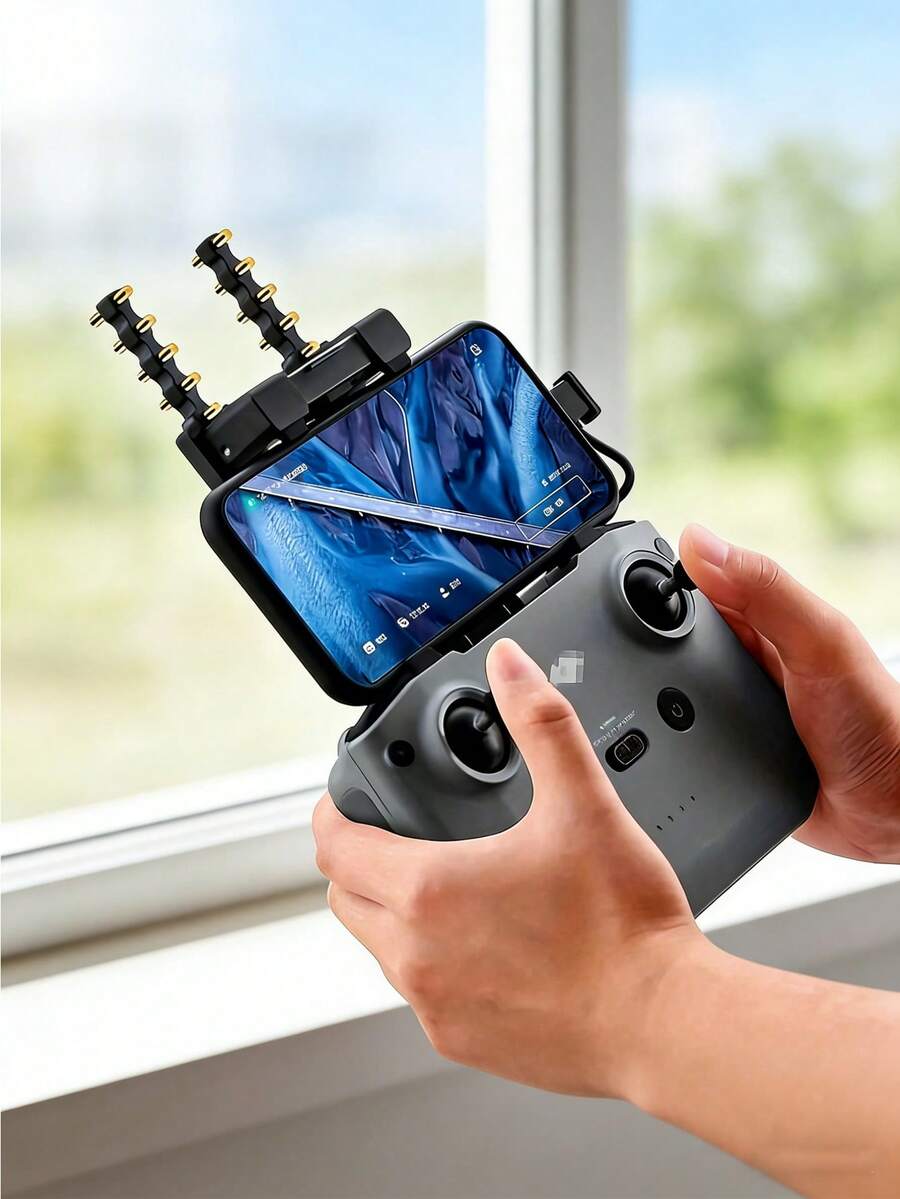 2件裝天線延長器，相容於 Mini 3/4 PRO、Mavic 3/AIR 3/NEO，增強訊號範圍適配器，耐用 ABS 樹脂結構，不含電池