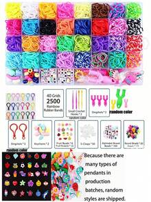 Colorful Rubber Band Weaving Set, Multi-Color Rubber Band Weaving Strips, Suitable For DIY Bracelets And Beaded Jewelry, Perfect Gift For Beginners (Random Colors) - Large Gift Box - View 11