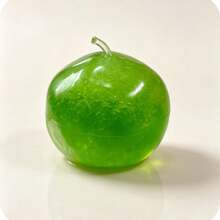 1pc Green Apple Slushie Slow Rebound Stress Relief Squeeze Toy, Moldable Coconut Oil Squeeze Ball With Crunchy Ice Sound, Hand-Addictive Stress Relief Toy, Christmas Halloween School Supplies - Multicolor - View 7