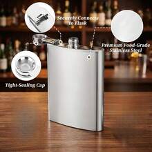 2 Pcs Portable Flask (Accessories Not Included), Threaded Leak-Proof Sealing Design, Multiple Capacities Optional, Slim And Easy To Store, Portable Outdoor Liquor Container, Suitable For Carrying Drinks During Camping, Hiking And Trips. - Multicolor - View 9
