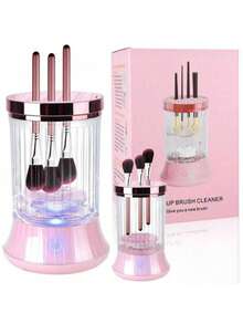 Makeup Brush Cleaner, 2-In-1 Electric Makeup Brush Cleaner & Dryer, Waterproof Design, With Storage Rack, Suitable For All Types Of Makeup Brush Sets, Eyeshadow Brushes And Blush Brushes - Perfect Christmas Gift For Women - Multicolor - View 3