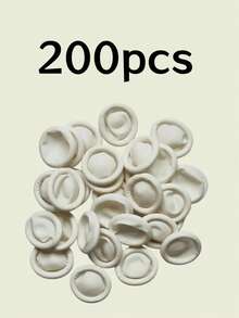 300/200/100pcs Disposable Latex Finger Cots, White Nail Protection Finger Sleeves, Suitable For Home, Professional Nail Salon Use; Non-Slip, Essential Nail Tool Accessory For Applying Nail Polish And Gel, Also Suitable As Gift, Essential For Tattooing And Nail Art, Prepare For Halloween - Multicolor - View 12