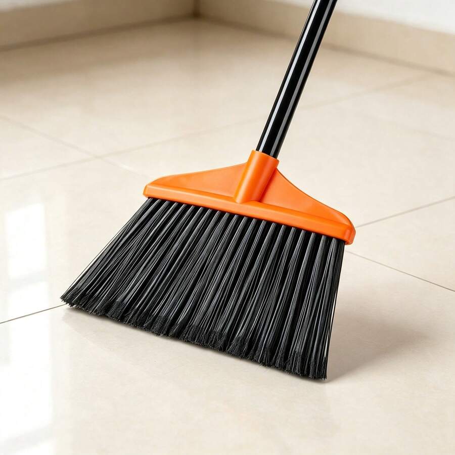 Telescopic Handle Broom, 1.35 M Adjustable Sweeping Broom For Indoor, Outdoor, Camping, Terrace And Garage - 1pc - View 1