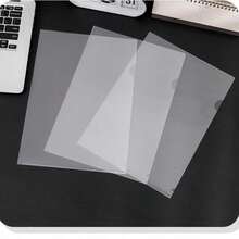 10/20/30pcs A4 Transparent Plastic Document Protector Pages, Minimalist Document Bags, Exam Paper & Material Storage Bags, Suitable For Students And Office Use - Transparent - View 3