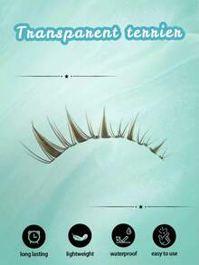 Spiky Eyelash Cluster Set Anime Style Eyelash Extension Kit 144pcs D-Curl Fine Eyelash Clusters 8-16mm Suitable For Beginners DIY At Home Create Realistic Eyelash Extension Effect In Minutes - C - View 9