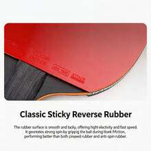 BOLI A12 Table Tennis Racket Set, 2 Paddles + 3 Balls, 7-Layer Poplar Wood Blade With Inverted Rubber, Beginner Indoor Ping Pong Kit - Multicolor - View 4