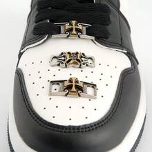 2pcs Metal Cross Shoe Buckles, DIY Shoe Decorations, Shoelace, Wristband Decorative Buckles - Multicolor - View 4
