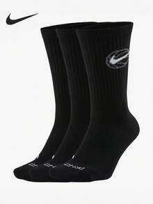 Nike Authentic EVERYDAY CREW New Unisex Basketball Sports Socks 3 Pairs DA2123-010 - DA2123-010 - View 1