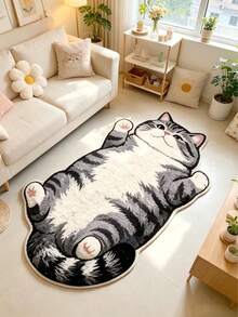 Carpets - Gray Cat Lying down - View 1