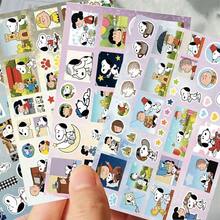 SNOOPY 1 Set/8 Pcs Cute Dog Doodle Paper Cut Stickers, Popular Decorative Packaging Material, Waterproof Stickers, Halloween Gift, Best Stationery Gift Choice - Multicolor - View 3
