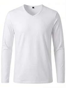 ALTZTAR Men's V-Neck Long Sleeve T-Shirt 2pcs - Multicolor - View 5