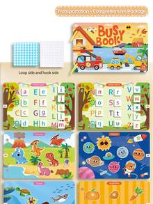 Animal Transportation Theme Cartoon Sticker Travel Book, Sticker Educational Game Paste Book Toy Gift - Multicolor - View 6