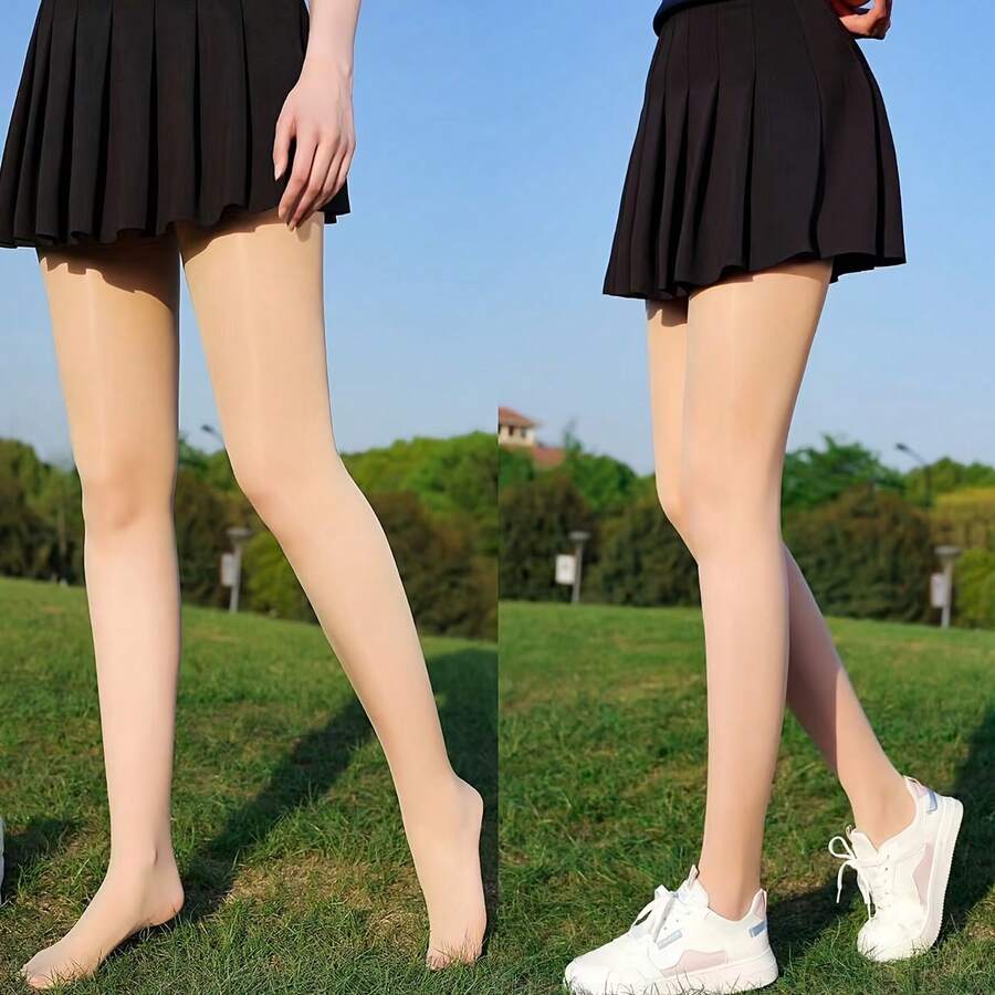 女款高爾夫運動服飾，防曬防紫外線底層打底褲，冰絲 15D 油亮光澤緊身褲，四季運動穿著，夏季薄款