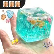 1/2/3件裝海洋貝殼與海螺捏捏玩具，夏季壓力緩解玩具，逼真3D指尖玩具可緩解焦慮，適合學生/上班族，生日/畢業禮物，成人桌面裝飾，派對小禮品，學校獎品，復活節/聖誕禮物 - 彩色 - 查看 2