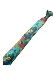 1pc Disco Elysium The Final Cut Themed Tie, Game-Inspired Cosplay Accessory, Fashionable And Novel Tie Suitable For Daily Wear And Collection Display - Green - View 8