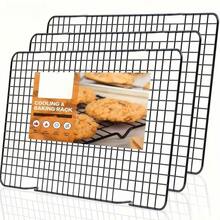 Baking Cake Cooling Rack, Bread Cooling Rack, Black Non-Stick Air Cooling, Drying Mesh, For Baking, Baking Tools, Kitchen Gadgets, Kitchen Accessories, Holiday Gift - Black - View 6