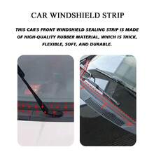 H-Shaped Car Windshield Rubber Seal Strip, Durable Black Rubber Car Windproof Strip, Noise Reduction Automatic Front And Rear Windshield Seal Strip, Suitable For Cars, Trucks, SUVs - H-type - View 3
