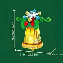 Exquisite Christmas Building Blocks, Santa Claus, Snowman And Tree Decorations, Enjoy The Holiday, DIY Christmas Series Building Blocks, Durable ABS Material, Mixed Colors, Suitable For Sharing, Entertainment And Educational Games - Fun Building Block Toys, Colorful And Creative. Modern Building Block Model Kit - Suitable For Home Gallery And Executive Office Desktop Decoration - Holiday Building Blocks - View 5