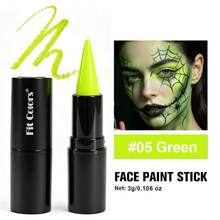 Fit Colors Halloween Colorful Face Paint Lipstick, Stage Cos Makeup Pen, Easy To Apply Body Paint, Suitable For Clown, Cracked And Spider Makeup - MultiWarna - View 16