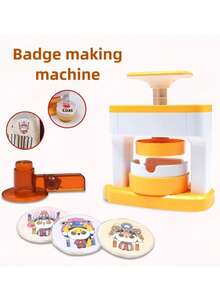 Badge Making Machine Button Pin Maker DIY Customized Badge Set Manual Badge Press Children's Craft Supplies Handmade Badge Tools Anime Pin Making Parent-Child Art Activity Portable Badge Making Machine - Multicolor - View 9