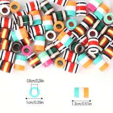 50pcs 10*13mm Vibrant Resin Cord Ends - Large Hole Plastic Cord Tips, Suitable For Hoodie Drawstrings, Pants Drawstrings, Shoelaces And Fashion Decoration - Multicolor - View 5