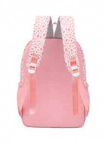 Nuevo Set de Mochila de 3 Piezas con Estampado de Leopardo en Bloques de Color, Mochila Escolar de Gran Capacidad y Ligera para Estudiantes con Estuche para Lápices y Bolsa de Almuerzo, Mochila Casual para Viajes al Aire Libre, Desplazamientos y Estudio para Estudiantes de Secundaria - Multicolor - Ver 3