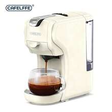 CAFELFFE Capsule Coffee Machine 20BAR Hot & Cold Brewing, Compatible With D* & N* Capsules/Ground Coffee, Descaling Function, 3-In-1 600ml Removable Water Tank, One-Touch Extraction High-Efficiency Brewing System Coffee Machine For Home, Office - UK Plug(220-240V) - View 1