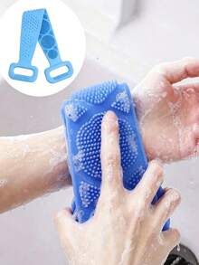 1 pezzo Spazzola da bagno di colore casuale, pulizia completa del corpo senza angoli morti, setole morbide che esfoliano delicatamente e rimuovono la pelle morta, uso asciutto e bagnato per la pulizia e la cura, massaggio della pelle, unisex - multicolore - Visualizzare 6