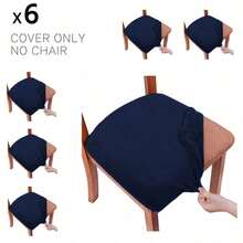 Soft Stretch Velvet Dining Chair Seat Slipcover, Removable Washable Dust-Proof Chair Cushion Protector, Universal Seat Pad Cover For Kitchen, Dining Room, Home Household - Multicolor - View 21